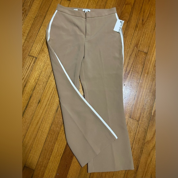 Ladies "Nine West" Size 8 Elmore Tan, High Rise Suit Separates Kick Flare Pants - Picture 1 of 11